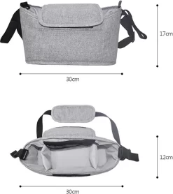 3 In 1 Kinderwagen Tas Universele Wandelwagen | Luiertas Draagtas Reistas Met Fles En Bekerhouder | - Zwart 20 3 In 1 Kinderwagen Tas Universele Wandelwagen | Luiertas Draagtas Reistas Met Fles En Bekerhouder | - Zwart -Baby Comfort Outlet Winkel 1066x1200 3