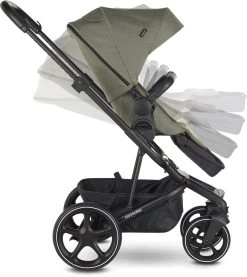 Easywalker Harvey 3 / Harvey³ Voordeelset Bestaande Uit Kinderwagen, Reiswieg, Voetenzak, Regenhoes Voor Zitting En Reiswieg, Hoes Voor De Reiswiegmatras - Kleur Fossil Grey -Baby Comfort Outlet Winkel 1069x1200 2