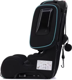 Hamilton By Yoop Cabrio Premium Opvouwbare Autostoel – Veilig, Comfortabel En Lichtgewicht Autozitje – Groep I, II, III Autostoeltje Voor 9 Maanden Tot 12 Jaar – Neon Blauw – ISOFIX Kliksysteem - 1e Opvouwbare Autostoel Ter Wereld - Zwart/Neon Blauw -Baby Comfort Outlet Winkel 1075x1200 1