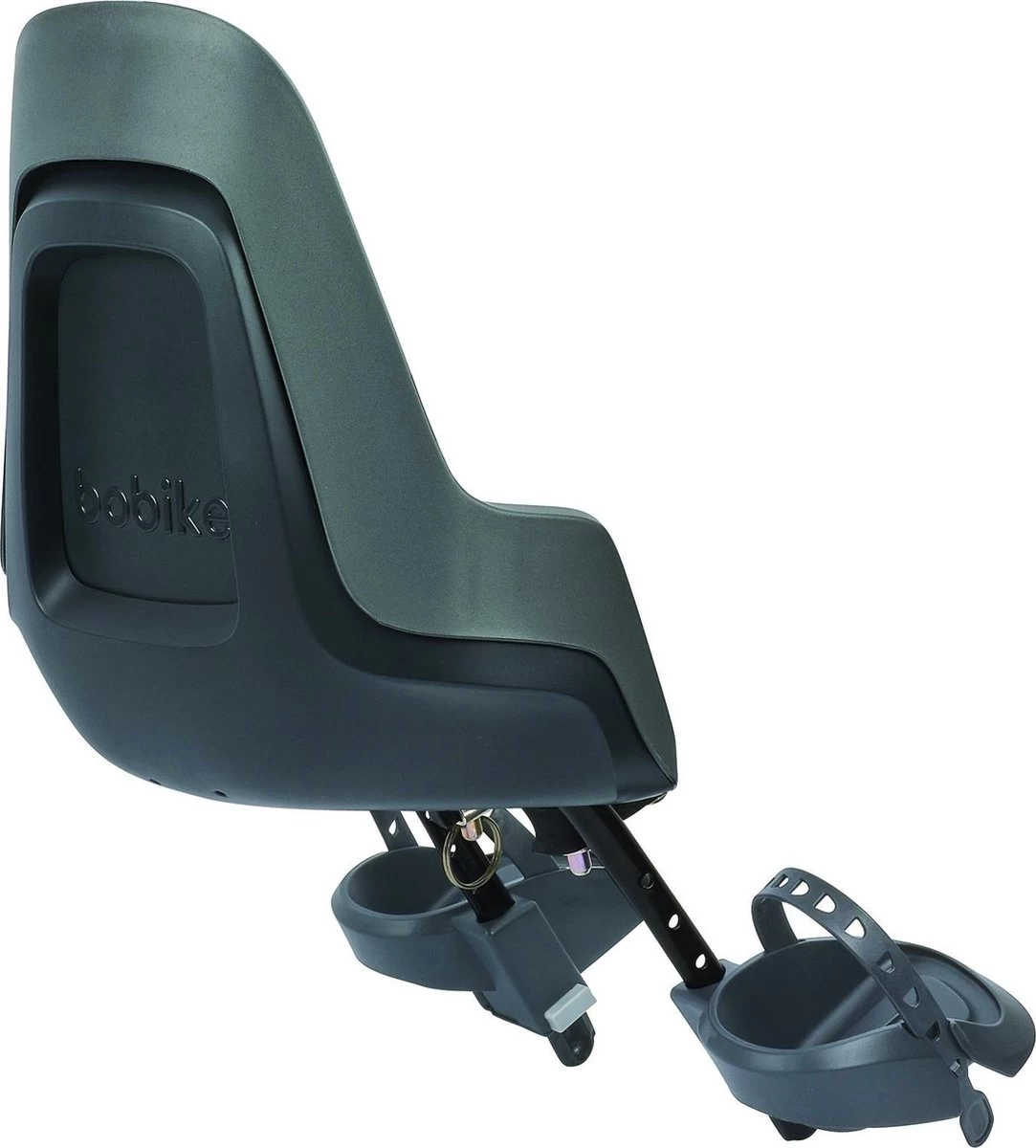 Bobike GO Mini Fietsstoeltje - Macaron Grey 2 Bobike GO Mini Fietsstoeltje - Macaron Grey - Afbeelding 2