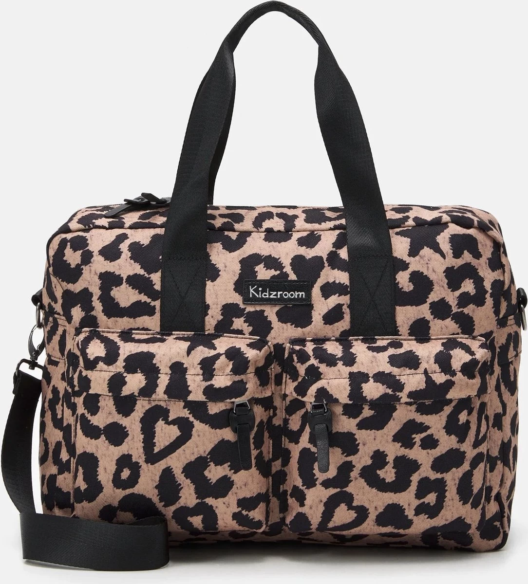 Kidzroom Gorgeous Luiertas - Bruin - Ophanglussen Kinderwagen - Verschoonmatje - Verstelbare Schouderband 14 Kidzroom Gorgeous Luiertas - Bruin - Ophanglussen Kinderwagen - Verschoonmatje - Verstelbare Schouderband - Afbeelding 14