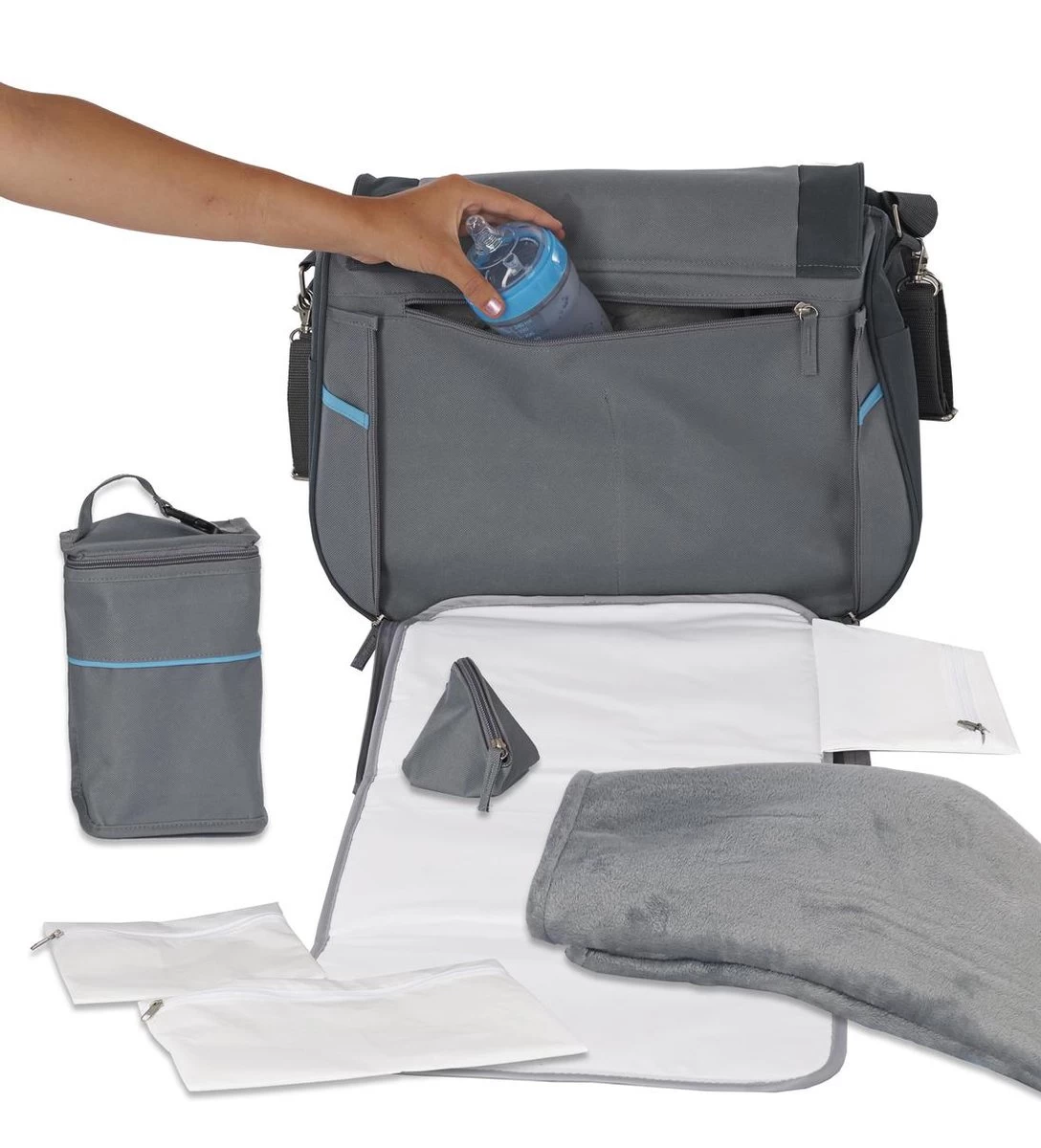 Bo Jungle B-Leisure Grey Verzorgingstas B300420 5 Bo Jungle B-Leisure Grey Verzorgingstas B300420 - Afbeelding 5