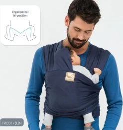 Babylonia Draagdoek - Tricot-Slen - Jeansblauw -Baby Comfort Outlet Winkel 1132x1200 4