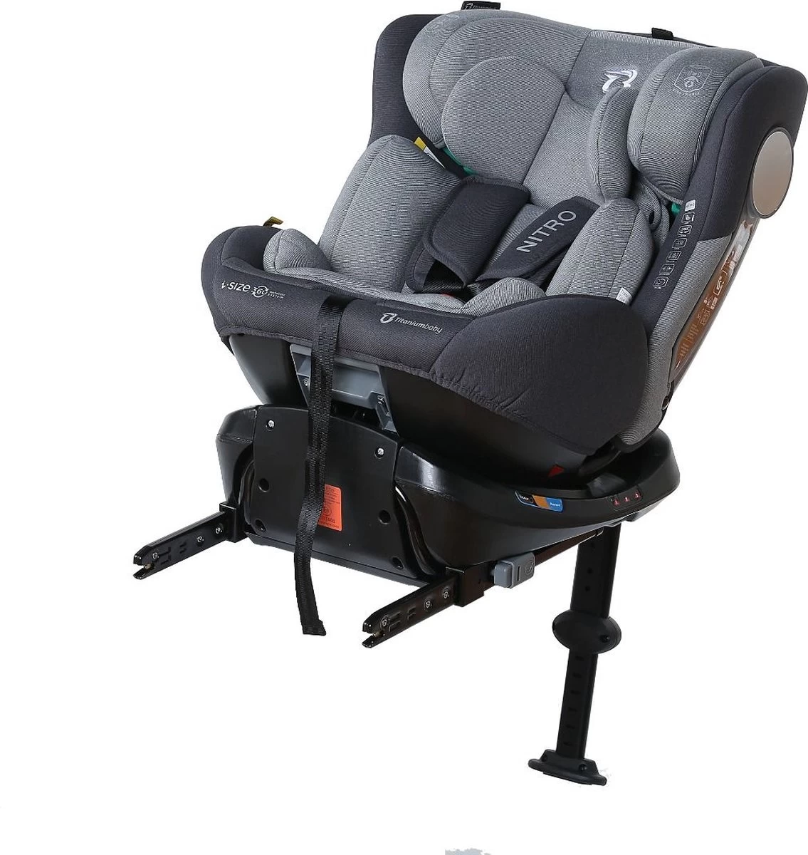 Autostoel Titanium Baby Nitro I-Size 360° 0-1-2-3 Isofix Rotation Grey 6 Autostoel Titanium Baby Nitro I-Size 360° 0-1-2-3 Isofix Rotation Grey - Afbeelding 6