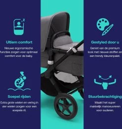 Bugaboo Fox3 Kinderwagen - Black/Grey Melange -Baby Comfort Outlet Winkel 1137x1200 4