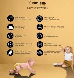 Hamilton By Yoop X1 Plus Buggy – Nieuw, Hoger, Uitgebreider 2023 Model – Premium Stroller Met One Hand Folding Technologie – Kaki – Lichte, Verstelbare En Wendbare Kinderwagen Met Vele Gemakken -Baby Comfort Outlet Winkel 1139x1200 14