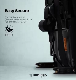 Hamilton By Yoop Cabrio Premium Opvouwbare Autostoel – Veilig, Comfortabel En Lichtgewicht Autozitje – Groep I, II, III Autostoeltje Voor 9 Maanden Tot 12 Jaar – Neon Blauw – ISOFIX Kliksysteem - 1e Opvouwbare Autostoel Ter Wereld - Zwart/Neon Blauw -Baby Comfort Outlet Winkel 1140x1200 2