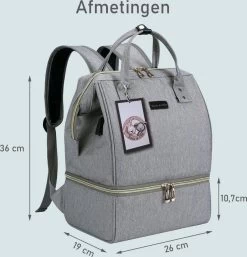 Rose & Ollie Kolftas Rugtas Grijs - Koeltas Moedermelk -Baby Comfort Outlet Winkel 1155x1200 1