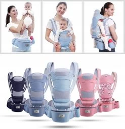 Merkloos Ergonomische Babydraagzak - 15 In 1 - Donkerblauw - 0 Tot 48 Maanden - Babydrager -Buikdrager En Rugdrager - Baby Draagzak - Ergonomisch - Heupdrager -Baby Comfort Outlet Winkel 1160x1200 6