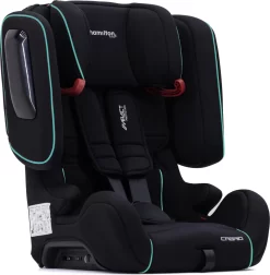 Hamilton By Yoop Cabrio Premium Opvouwbare Autostoel – Veilig, Comfortabel En Lichtgewicht Autozitje – Groep I, II, III Autostoeltje Voor 9 Maanden Tot 12 Jaar – Neon Blauw – ISOFIX Kliksysteem - 1e Opvouwbare Autostoel Ter Wereld - Zwart/Neon Blauw -Baby Comfort Outlet Winkel 1174x1200 1