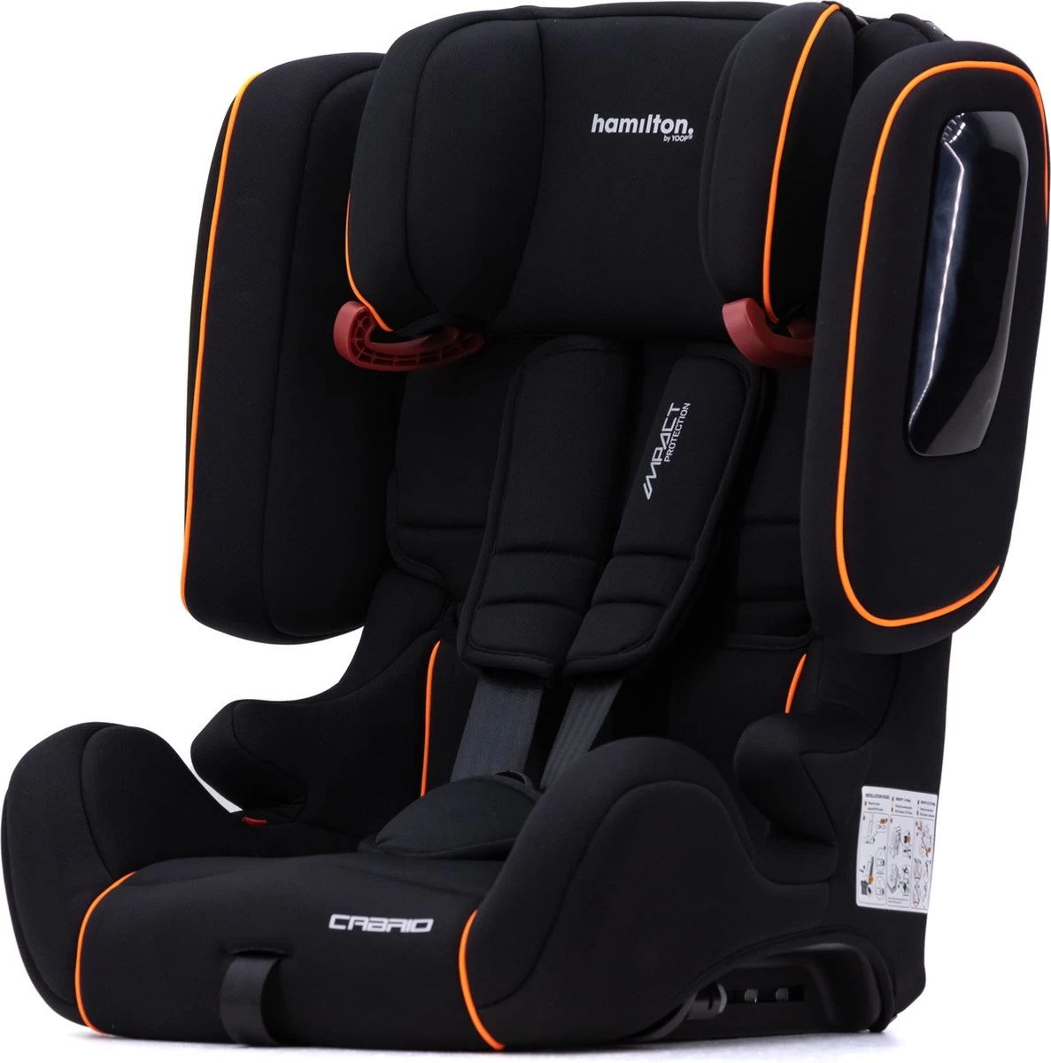 Hamilton By Yoop Cabrio Premium Opvouwbare Autostoel – Veilig, Comfortabel En Lichtgewicht Autozitje – Groep I, II, III Autostoeltje Voor 9 Maanden Tot 12 Jaar – Neon Oranje – ISOFIX Kliksysteem - 1e Opvouwbare Autostoel Ter Wereld 8 Hamilton By Yoop Cabrio Premium Opvouwbare Autostoel – Veilig, Comfortabel En Lichtgewicht Autozitje – Groep I, II, III Autostoeltje Voor 9 Maanden Tot 12 Jaar – Neon Oranje – ISOFIX Kliksysteem - 1e Opvouwbare Autostoel Ter Wereld - Afbeelding 8