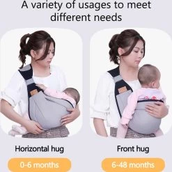 Merkloos Draagzak - Baby Draagzak - Zak - Grijs - Multifunctioneel - Ergonomisch - Baby - Dreumes - Peuter - Wrap - Travel Size - Tot 48 Maanden -Baby Comfort Outlet Winkel 1198x1200 8