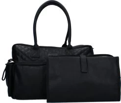 Kidzroom Vision Of Love Luiertas - Zwart - Verschoonmatje - Verstelbare Schouderband -Baby Comfort Outlet Winkel 1200x1025