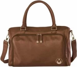 Grote Luiertas Double Zip Satchel Chestnut Redwood - Kunstleer - 42 Cm Breed -Baby Comfort Outlet Winkel 1200x1049 3