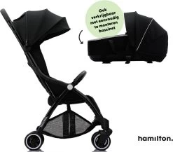 Hamilton By Yoop X1 Plus Buggy – Nieuw, Hoger, Uitgebreider 2023 Model – Premium Stroller Met One Hand Folding Technologie – Zwart – Lichte, Verstelbare En Wendbare Kinderwagen Met Vele Gemakken -Baby Comfort Outlet Winkel 1200x1053