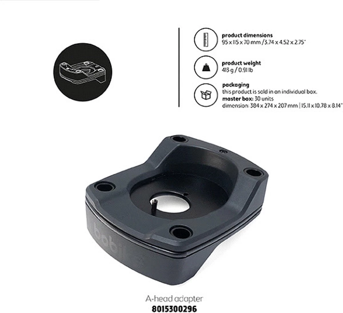 A-head Adapter Plus Bobike Voor Alle Mini-seats 8 A-head Adapter Plus Bobike Voor Alle Mini-seats - Afbeelding 8