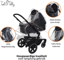 Universele Regenhoes Kinderwagen Met Kijkvenster – Buggy Hoes Universeel – Tegen Regen En Miezer Buggy – Doorzichtig -Baby Comfort Outlet Winkel 1200x1121 3