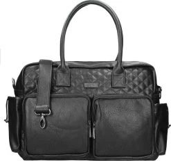 Kidzroom Vision Of Love Luiertas - Zwart - Verschoonmatje - Verstelbare Schouderband -Baby Comfort Outlet Winkel 1200x1126