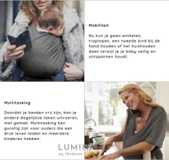 Baby Draagdoek - Babywrap - Baby Carrier - Babydrager - Buikdrager Baby – Baby Draagzak - Baby Sling | Luminatic® | Ergonomisch | Met Tasje | Zwart -Baby Comfort Outlet Winkel 1200x1130 3