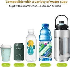 BOTC 2 In 1 Bekerhouders & Telefoonhouder - Cup Organizer Voor Kinderwagen, Fiets, Rolstoel, Walker - Zwart -Baby Comfort Outlet Winkel 1200x1147 1