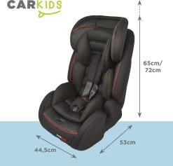 Carkids Verstelbaar Kinderautostoeltje Zwart En Rood | Kinderautostoel Groep 1-2-3 Met Isofix En Top Tether Connector | Kinderen Van 9 Maanden -12 Jaar | 9-36 Kg -Baby Comfort Outlet Winkel 1200x1150 4