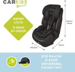 Carkids Verstelbaar Kinderautostoeltje Zwart En Wit | Kinderautostoel Groep 1-2-3 Met Isofix En Top Tether Connector | Kinderen Van 9 Maanden -12 Jaar | 9-36 Kg 11 Carkids Verstelbaar Kinderautostoeltje Zwart En Wit | Kinderautostoel Groep 1-2-3 Met Isofix En Top Tether Connector | Kinderen Van 9 Maanden -12 Jaar | 9-36 Kg -Baby Comfort Outlet Winkel 1200x1150 5