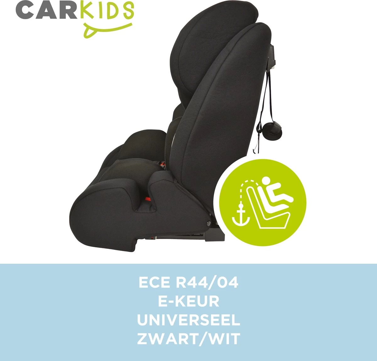 Carkids Verstelbaar Kinderautostoeltje Zwart En Wit | Kinderautostoel Groep 1-2-3 Met Isofix En Top Tether Connector | Kinderen Van 9 Maanden -12 Jaar | 9-36 Kg 4 Carkids Verstelbaar Kinderautostoeltje Zwart En Wit | Kinderautostoel Groep 1-2-3 Met Isofix En Top Tether Connector | Kinderen Van 9 Maanden -12 Jaar | 9-36 Kg - Afbeelding 4