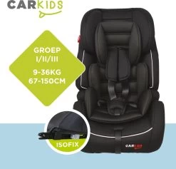 Carkids Verstelbaar Kinderautostoeltje Zwart En Wit | Kinderautostoel Groep 1-2-3 Met Isofix En Top Tether Connector | Kinderen Van 9 Maanden -12 Jaar | 9-36 Kg 13 Carkids Verstelbaar Kinderautostoeltje Zwart En Wit | Kinderautostoel Groep 1-2-3 Met Isofix En Top Tether Connector | Kinderen Van 9 Maanden -12 Jaar | 9-36 Kg -Baby Comfort Outlet Winkel 1200x1150 7