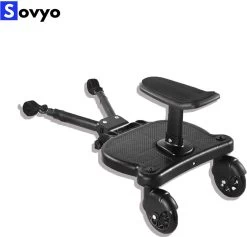 Merkloos Meerijdplankje Universeel Buggy/Kinderwagen - Kinderwagen Accessoire Met Afneembaar Zitje Van Hoogwaardige Kwaliteit - Verstelbaar Meerijdplankje -Baby Comfort Outlet Winkel 1200x1151 3