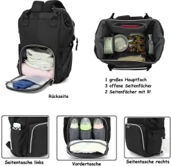 Massi Miliano Luiertas Unisex Zwart (M-22003-6) 6 Massi Miliano Luiertas Unisex Zwart (M-22003-6) -Baby Comfort Outlet Winkel 1200x1162 1