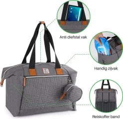 Brisby Slijtvaste Luiertas - Verzorgingstas Groot - Grijs - Inclusief Verschoonmatje - Isoleervakken - Fopspeen Houder - Makkelijk Te Bevestigen Aan De Kinderwagen 14 Brisby Slijtvaste Luiertas - Verzorgingstas Groot - Grijs - Inclusief Verschoonmatje - Isoleervakken - Fopspeen Houder - Makkelijk Te Bevestigen Aan De Kinderwagen -Baby Comfort Outlet Winkel 1200x1165 2