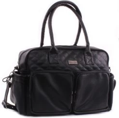 Kidzroom Vision Of Love Luiertas - Zwart - Verschoonmatje - Verstelbare Schouderband -Baby Comfort Outlet Winkel 1200x1189