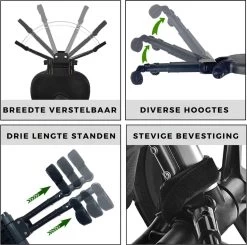 Merkloos Kinderwagen/Buggy Meerijdplankje - Kant & Klaar - In Elkaar Gezet - Universeel – Met Zitje – Verstelbaar – Zwart -Baby Comfort Outlet Winkel 1200x1191 5