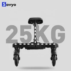 Merkloos Meerijdplankje Universeel Buggy/Kinderwagen - Kinderwagen Accessoire Met Afneembaar Zitje Van Hoogwaardige Kwaliteit - Verstelbaar Meerijdplankje -Baby Comfort Outlet Winkel 1200x1198 10