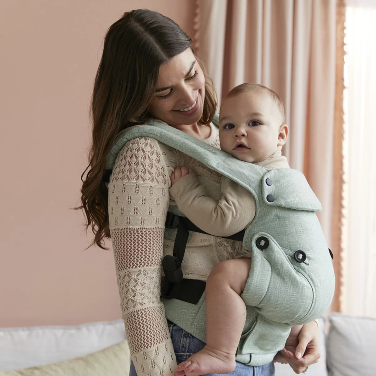 Tula Explore Draagzak Linen Eucalyptus - Ergonomische Draagzak Baby Vanaf Geboorte (maat 56) 10 Tula Explore Draagzak Linen Eucalyptus - Ergonomische Draagzak Baby Vanaf Geboorte (maat 56) - Afbeelding 10