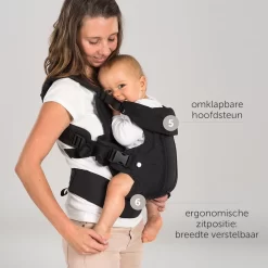 Fillikid Draagzak/Doek - 4 In 1 Ergonomische Buikdrager En Rugdrager - Zwart -Baby Comfort Outlet Winkel 1200x1200 1165