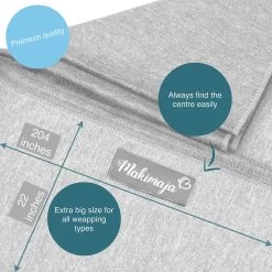 Makimaja Baby Sling - Licht Grijs - Hoge Kwaliteit 100% Natuurlijk Katoen Baby Sling - Baby Sling Pasgeborenen En Baby's Tot 15 Kg - Plus Inclusief: Baby Slabbetje -Baby Comfort Outlet Winkel 1200x1200 1217