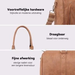 Miss Lulu Luier- En Verzorgingstas – Luiertas Set – Afneembare Draagtas - Duurzaam En Stijlvol – Bruin - Premium Kwaliteit- Grote Capaciteit - Unisex/Jongens/Meisjes (LT6638 BN) -Baby Comfort Outlet Winkel 1200x1200 168