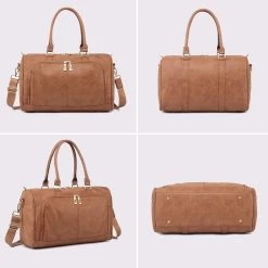 Miss Lulu Luier- En Verzorgingstas – Luiertas Set – Afneembare Draagtas - Duurzaam En Stijlvol – Bruin - Premium Kwaliteit- Grote Capaciteit - Unisex/Jongens/Meisjes (LT6638 BN) -Baby Comfort Outlet Winkel 1200x1200 175