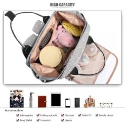 Miss Lulu Luier- En Verzorgingstas Rugzak - Grijs (E6705 D2-GY) -Baby Comfort Outlet Winkel 1200x1200 235