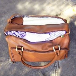 Grote Luiertas Double Zip Satchel Chestnut Redwood - Kunstleer - 42 Cm Breed -Baby Comfort Outlet Winkel 1200x1200 244