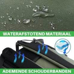 Brisby Slijtvaste Luiertas – Verzorgingstas - Two Tone Groen En Zwart - Inclusief Verschoonmatje - Isoleervakken - Met Geïntegreerde Kinderwagen Haken -Baby Comfort Outlet Winkel 1200x1200 267