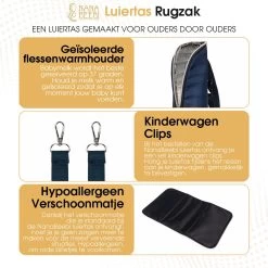 NanaBeebi Luiertas - Rugzak - Met Isoleervak - Blauw- Inclusief Flessenwarmhouder En Kinderwagenhaken 11 NanaBeebi Luiertas - Rugzak - Met Isoleervak - Blauw- Inclusief Flessenwarmhouder En Kinderwagenhaken -Baby Comfort Outlet Winkel 1200x1200 283