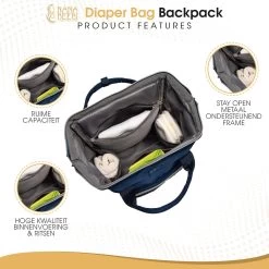 NanaBeebi Luiertas - Rugzak - Met Isoleervak - Blauw- Inclusief Flessenwarmhouder En Kinderwagenhaken 16 NanaBeebi Luiertas - Rugzak - Met Isoleervak - Blauw- Inclusief Flessenwarmhouder En Kinderwagenhaken -Baby Comfort Outlet Winkel 1200x1200 288