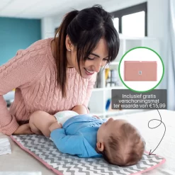 Brisby Slijtvaste Luiertas – Verzorgingstas – Met Buggymontage - Roze -Baby Comfort Outlet Winkel 1200x1200 317