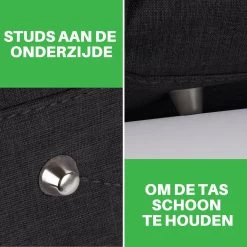 Brisby Slijtvaste Luiertas - Verzorgingstas Groot -Zwart - Inclusief Verschoonmatje - Isoleervakken - Fopspeen Houder - Makkelijk Te Bevestigen Aan De Kinderwagen -Baby Comfort Outlet Winkel 1200x1200 319