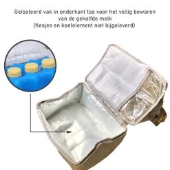 Rose & Ollie Kolftas Rugtas Grijs - Koeltas Moedermelk -Baby Comfort Outlet Winkel 1200x1200 376