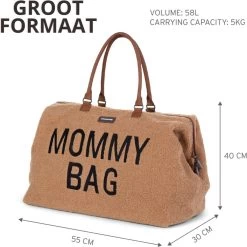 Childhome Mommy Bag Groot - Teddy - Beige -Baby Comfort Outlet Winkel 1200x1200 381