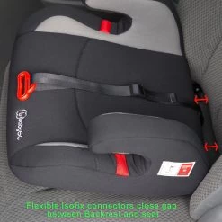 Booster - Zitverhoger Met Isofix BabyGO Bursa II Zwart (15-36kg) -Baby Comfort Outlet Winkel 1200x1200 431