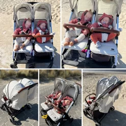 Deryan Luxe Rolo X2 Dubbele Buggy - Duo Buggy - Creme -Baby Comfort Outlet Winkel 1200x1200 562